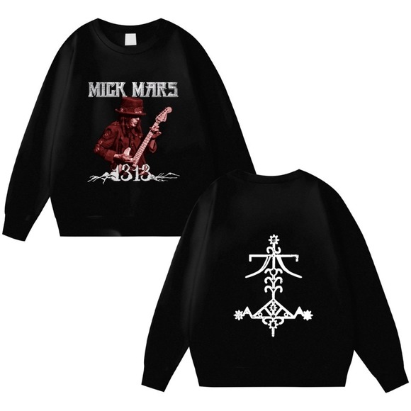 RiffRiss Other - Mick Mars Of Motley Crue 1313 With Logo On Back 2 Sided Sweatshirts